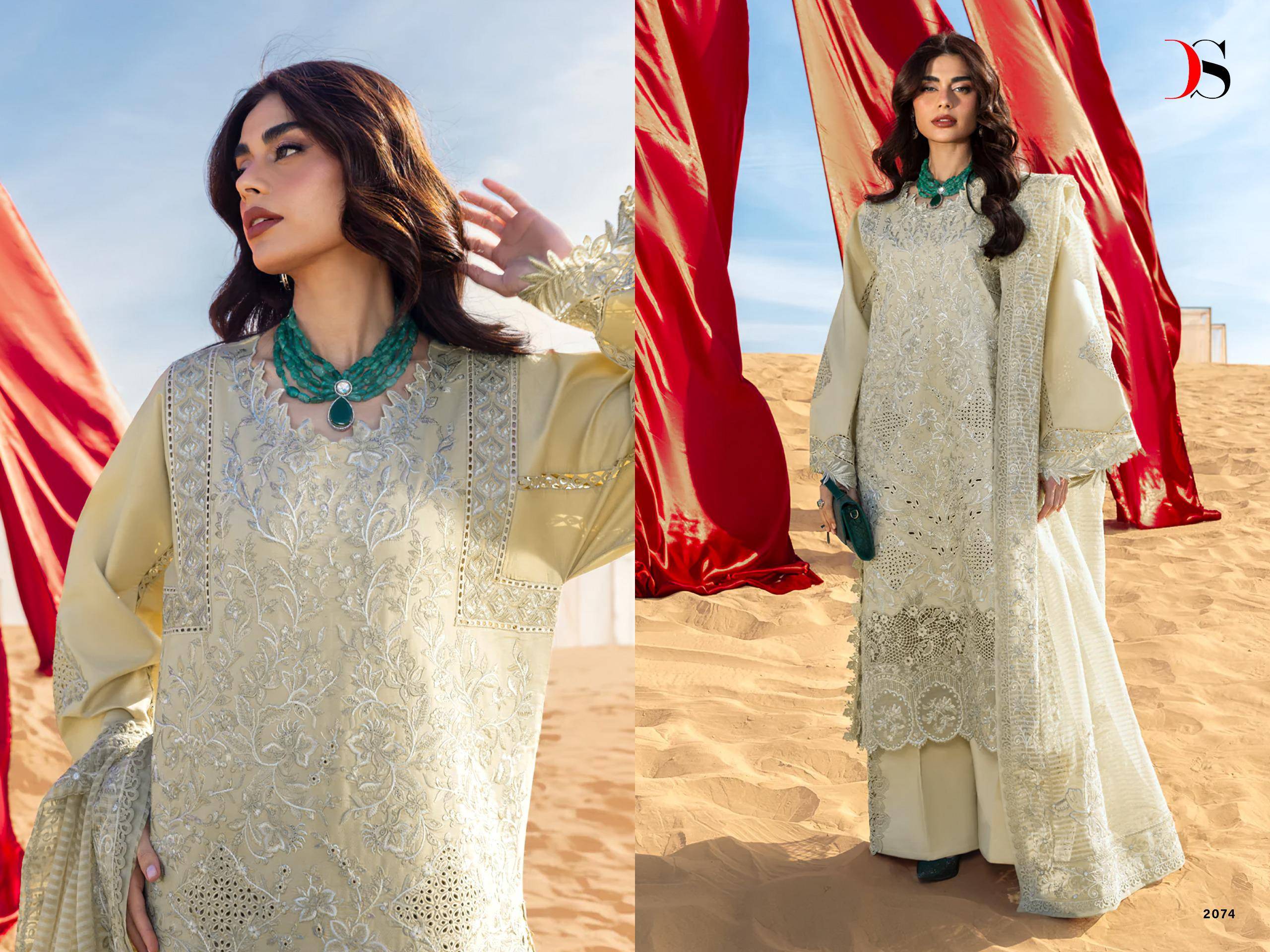 RANGRASIYA vol-6  by  DEEPSY SUITS 2071 To 2076 Series Beautiful Pakistani Suits Wear Pure Cotton Dresses At Wholesale Price
